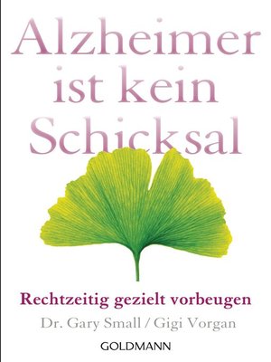 cover image of Alzheimer ist kein Schicksal